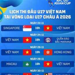 lịch bóng đá u17 viet nam