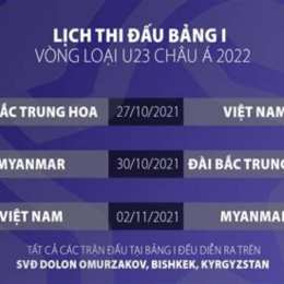 lịch bóng dá u23 việt nam