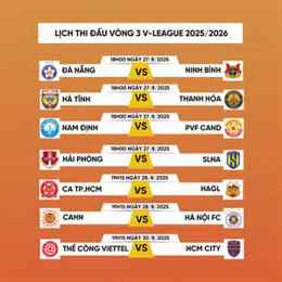 lịch bóng đá vel v league 2026