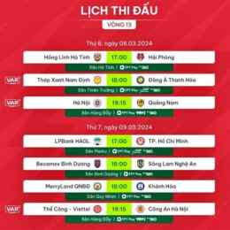 lịch và kèo bóng đá hôm nay