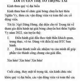 lời tuyên thệ của trọng tài bóng đá