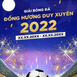 poster giải bóng đá