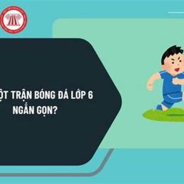 tả một trận bóng đá lớp 6 ngắn gọn