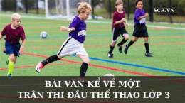 tính năng nổi bật kể về một trận thi đấu bóng đá lớp 3