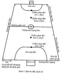 tính năng nổi bật luật bóng đá 5 người sân cỏ nhân tạo