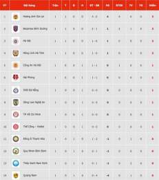 tính năng nổi bật xếp hạng bóng đá v-league việt nam