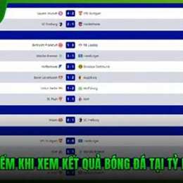 tỷ lệ kết quả bóng đá