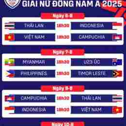 xem lịch bóng đá đông nam á